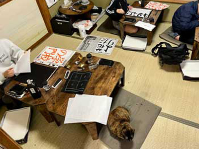 書道教室の様子